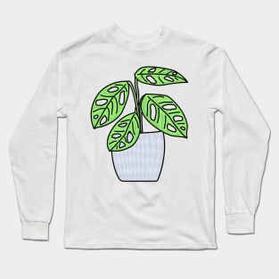 Gatenplant Monstera Obliqua Monkey Leaf Color Long Sleeve T-Shirt